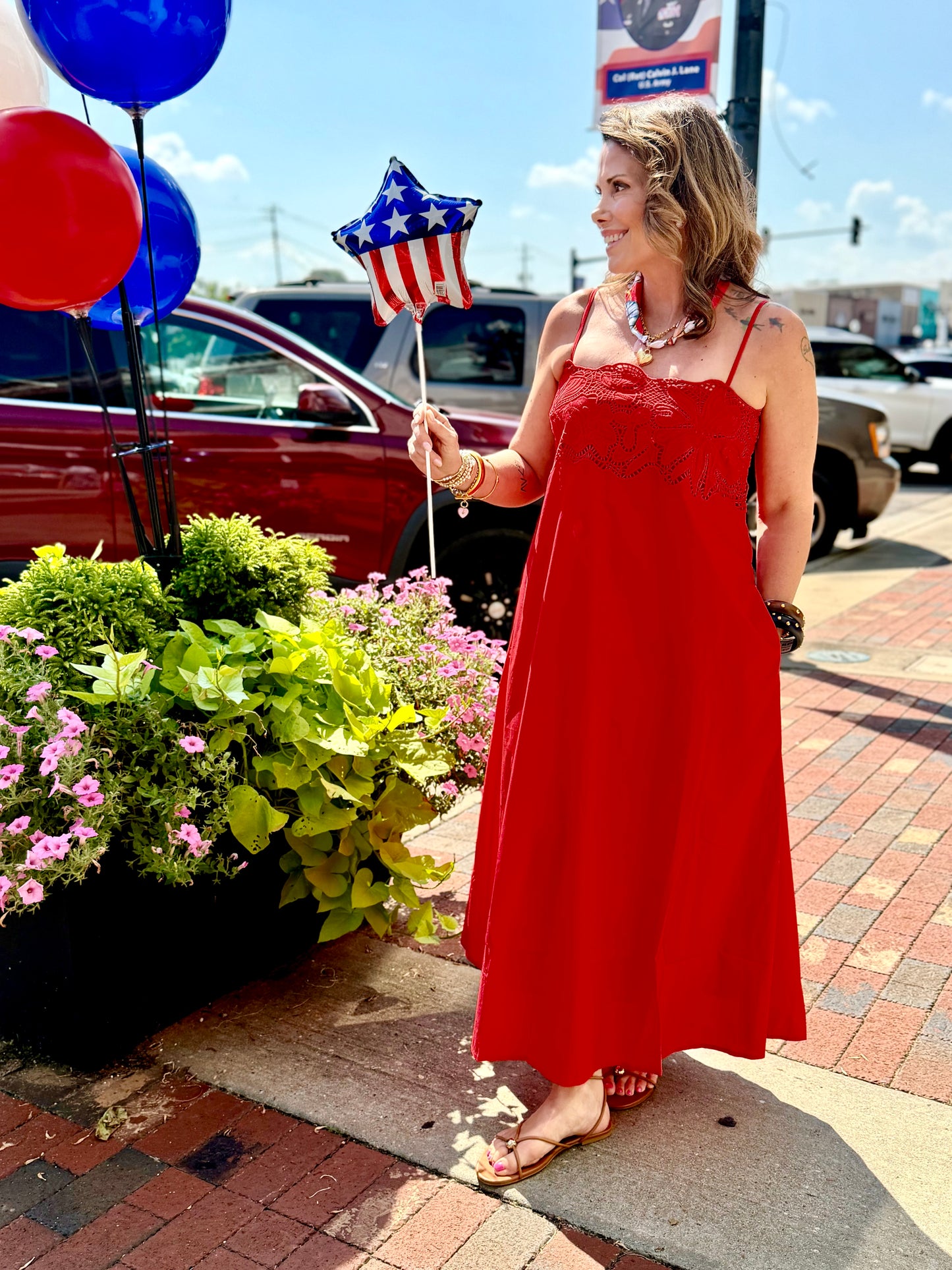 Rey Maxi Red Dress