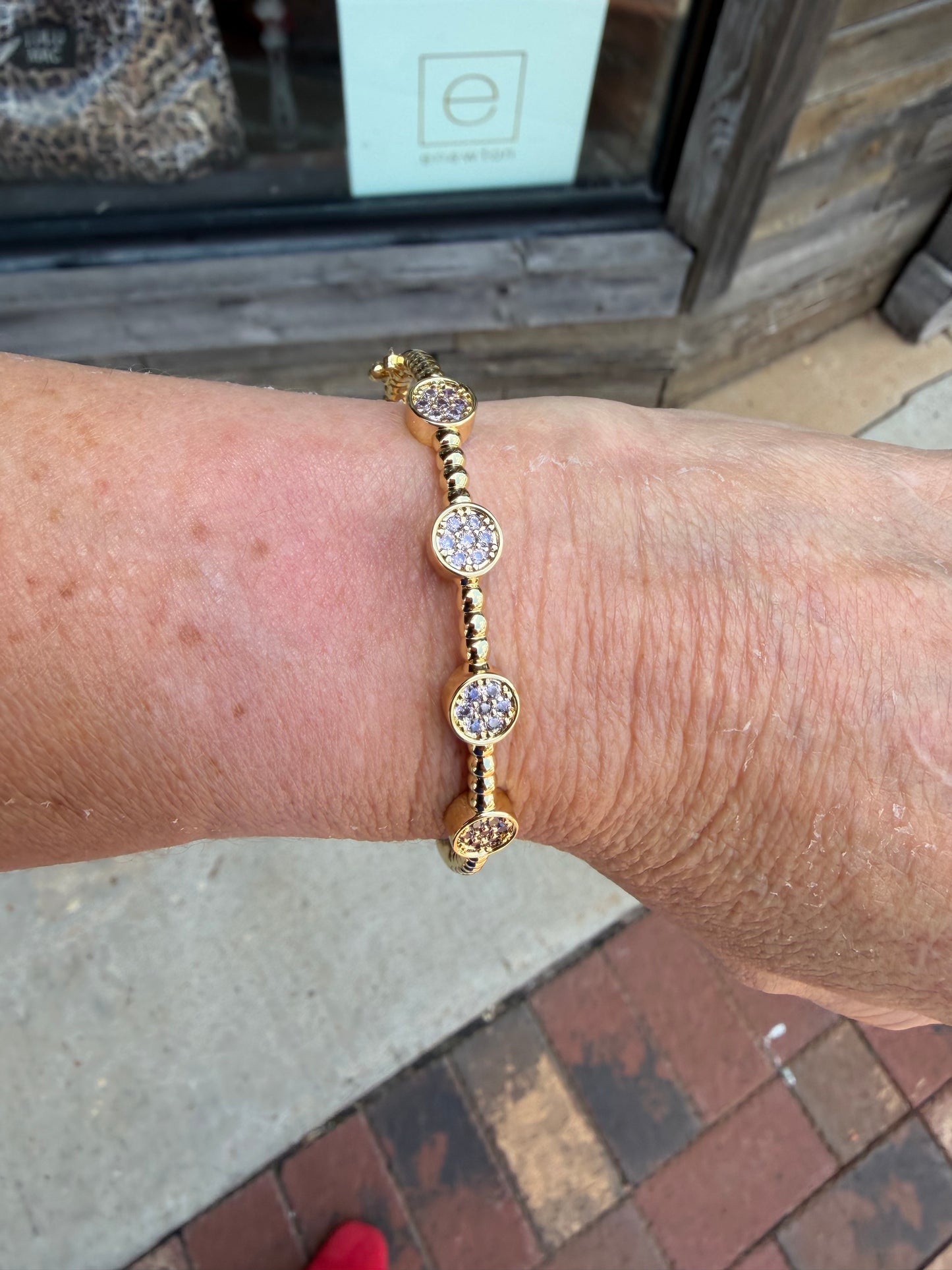CZ Bangle - Lavender