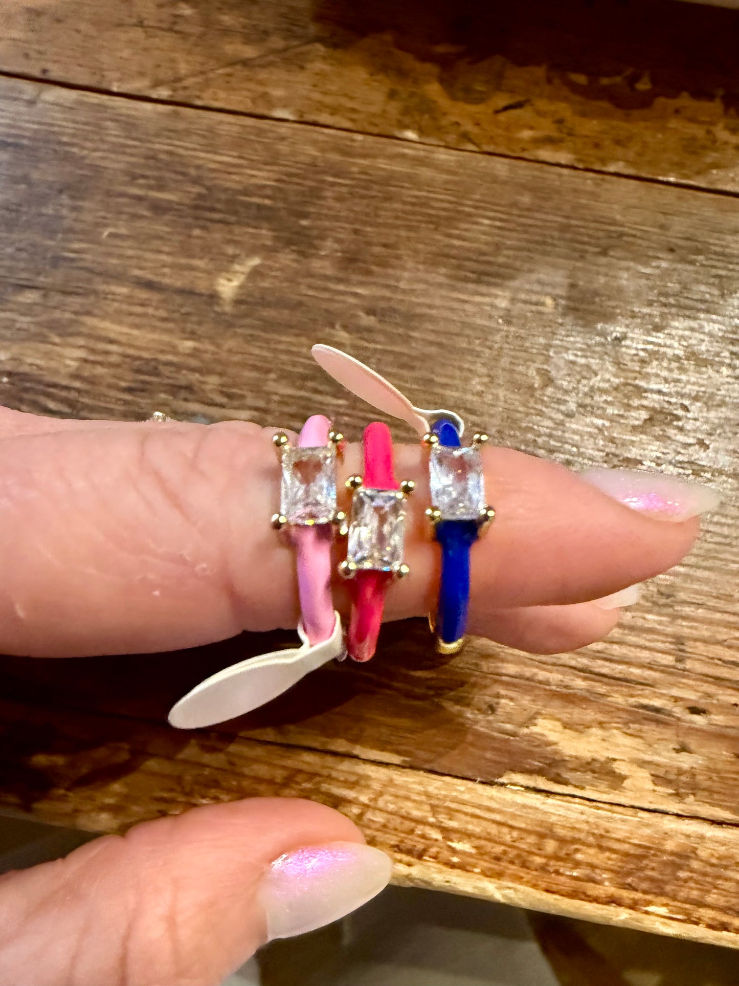 Glitterly Enamel Ring