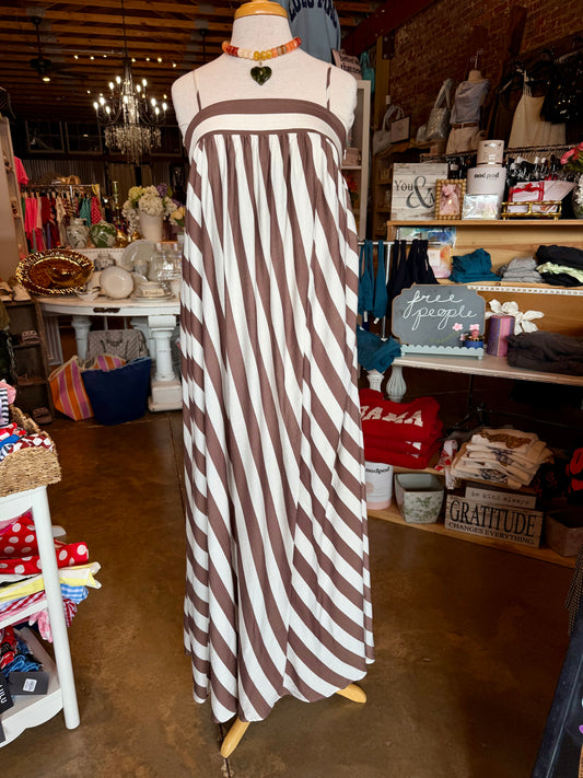 Striped Tunic Maxi Dress