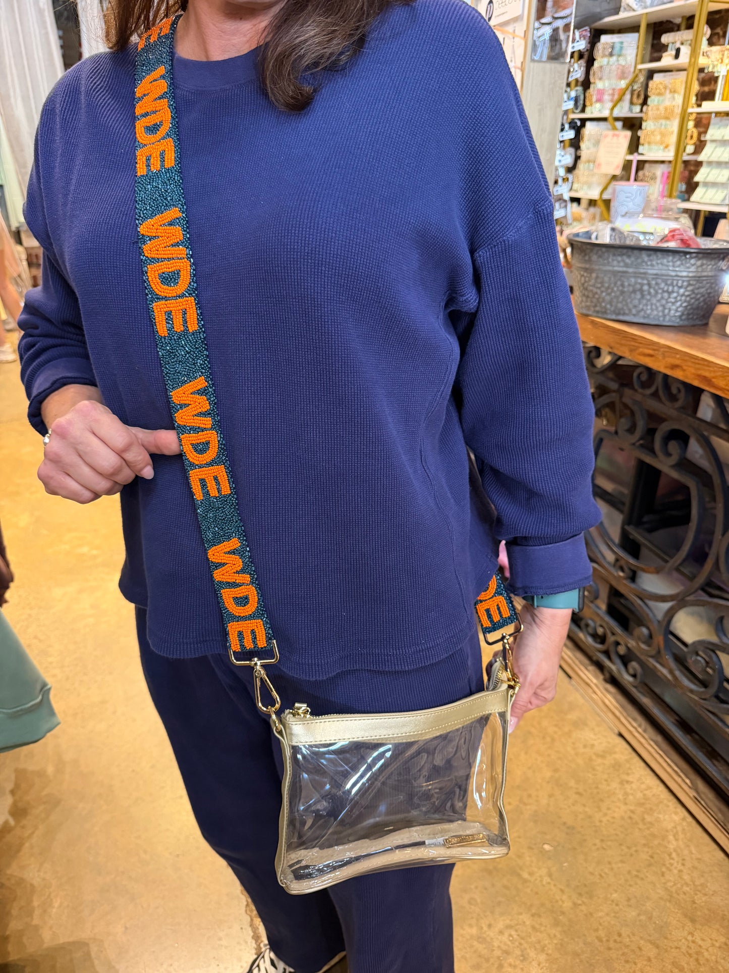 Clear Bag - Gold