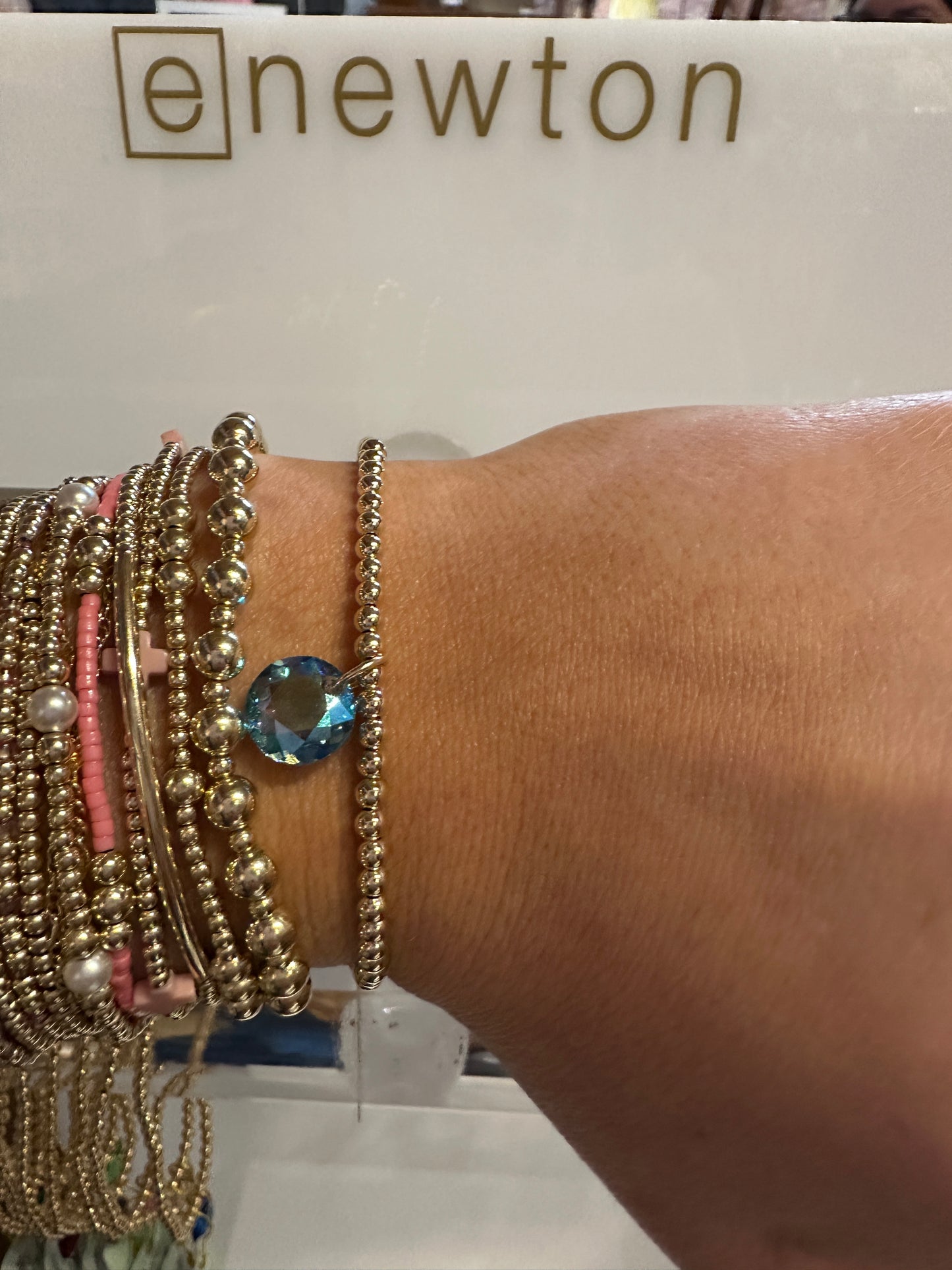 CL GLD 3MM REFL Birthstone Colors