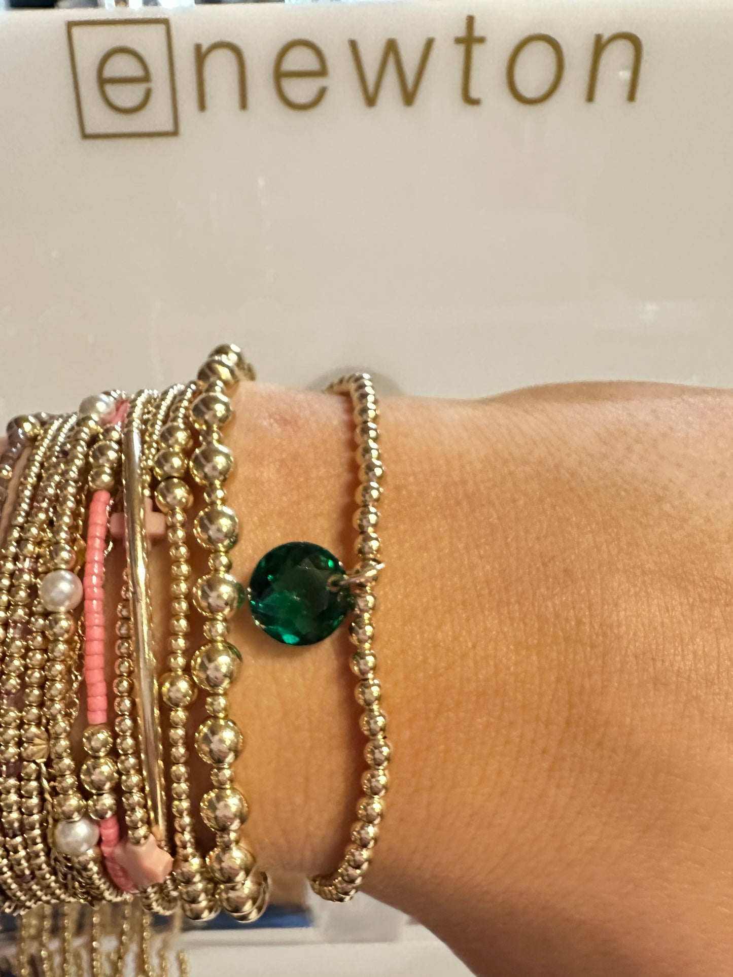 CL GLD 3MM REFL Birthstone Colors