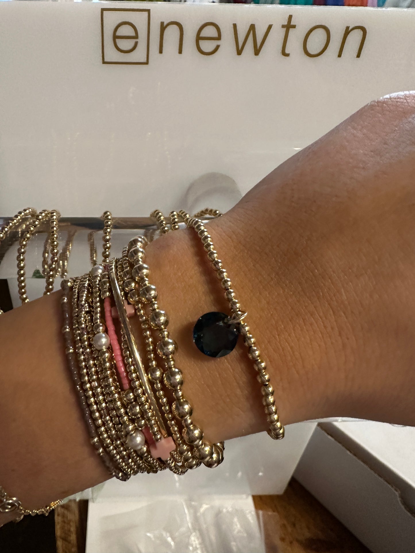 CL GLD 3MM REFL Birthstone Colors