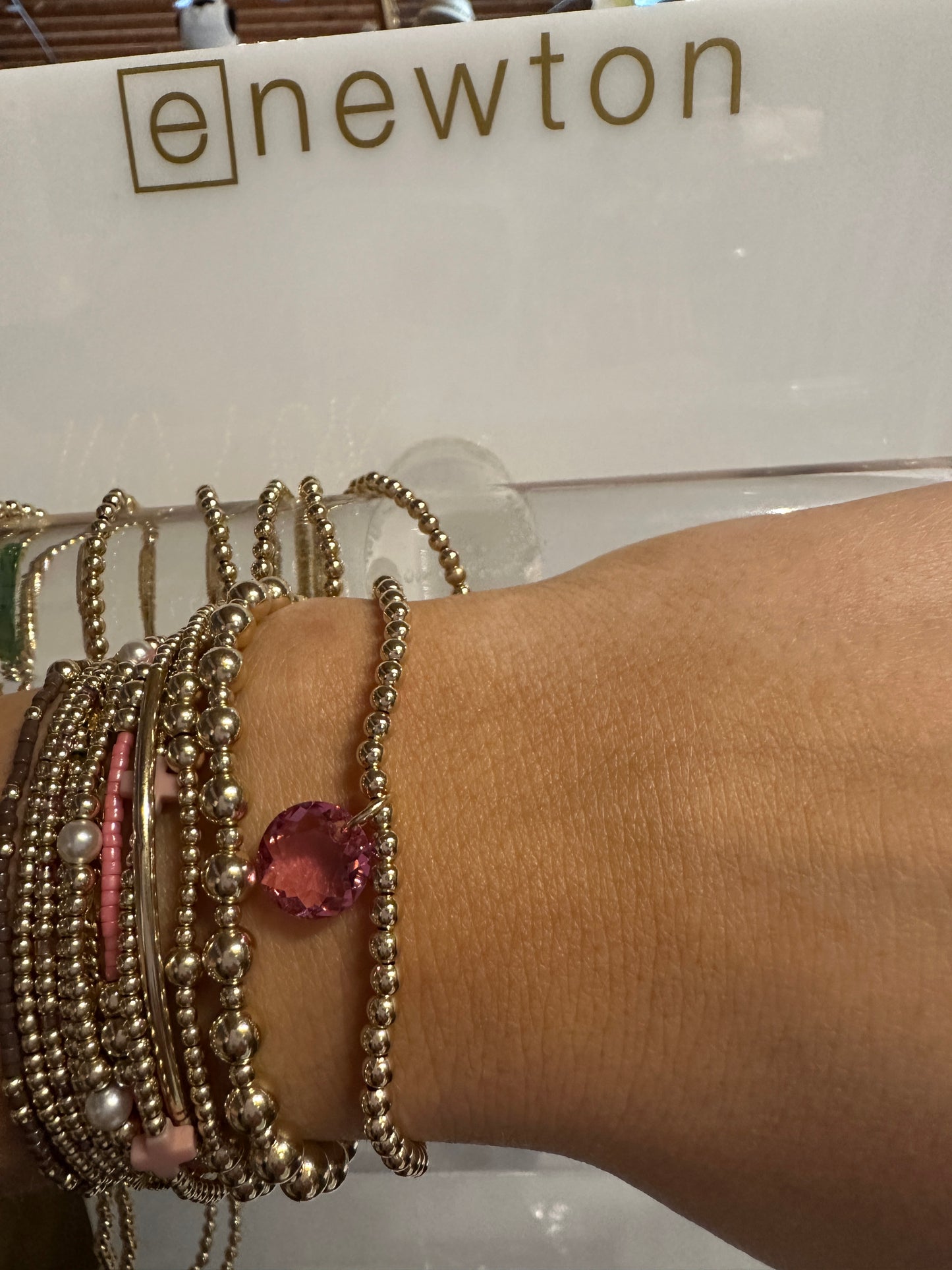 CL GLD 3MM REFL Birthstone Colors