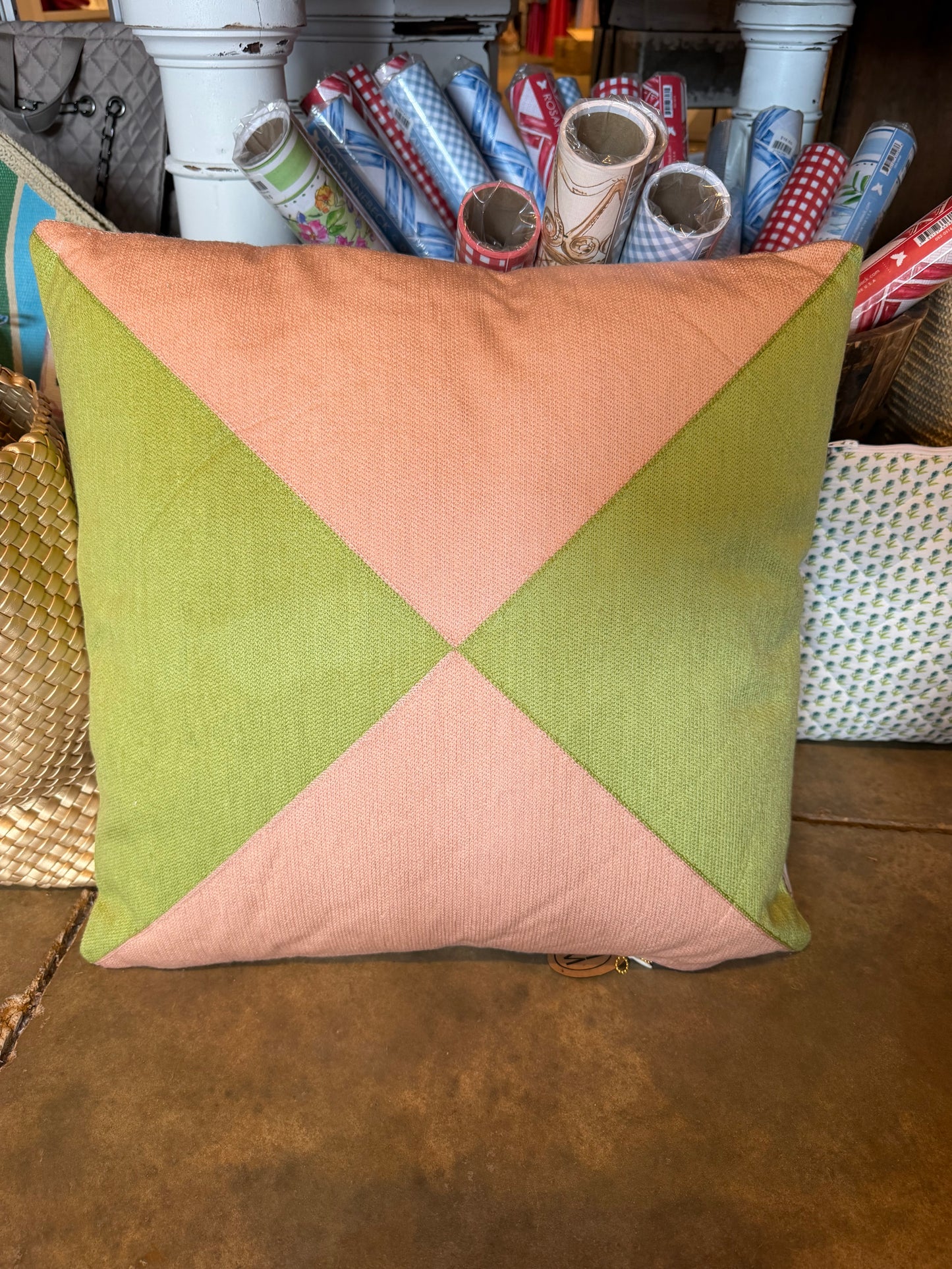 Hazel Mazel Checkered Pillow