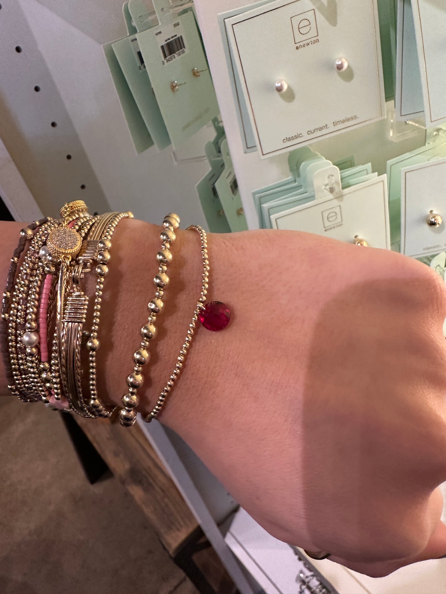 CL GLD 2MM REFL SM BirthStone