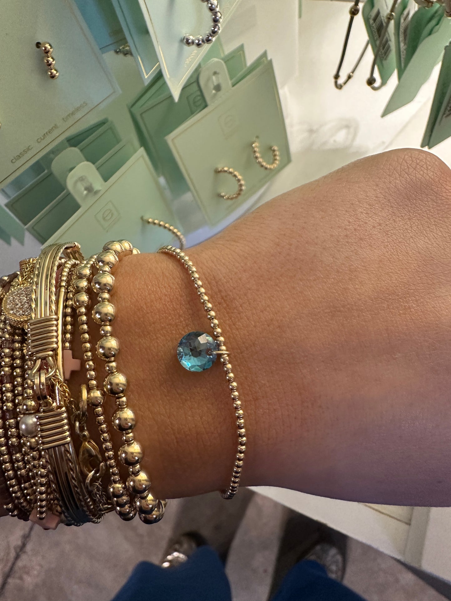 CL GLD 2MM REFL SM BirthStone