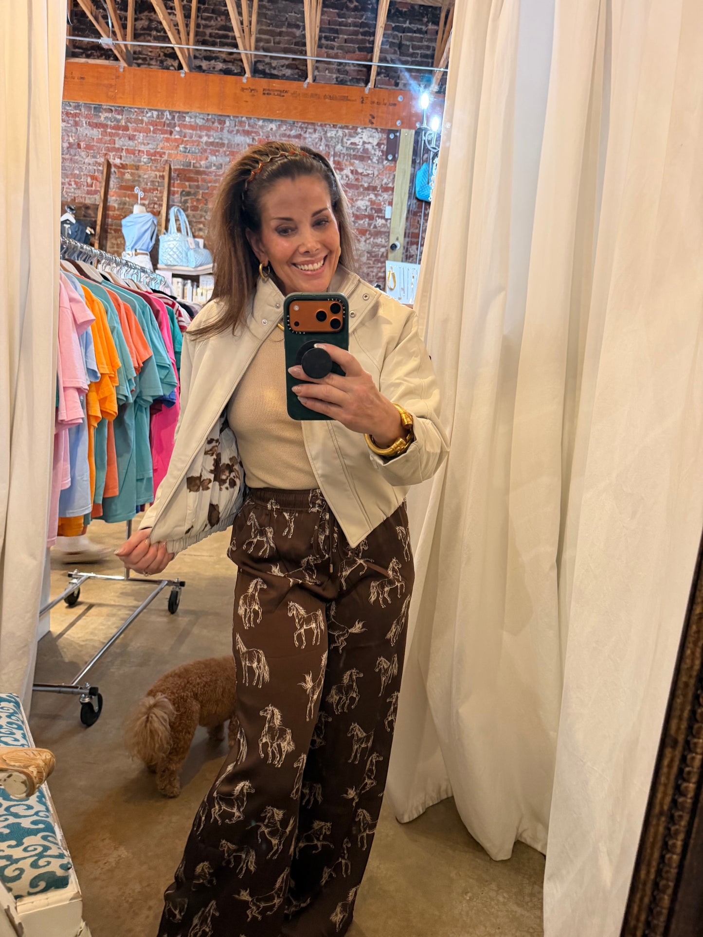 Faux Pu Bomber Jacket