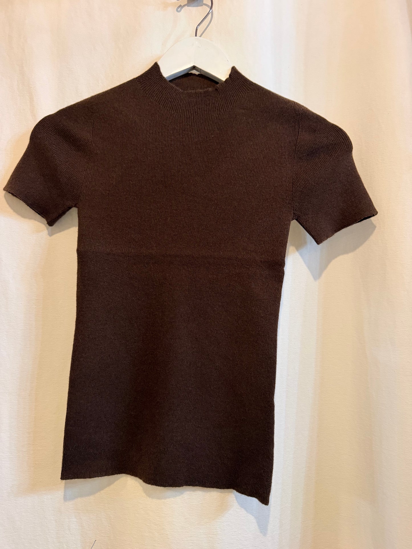 Soft Knit Sweater Top - Chocolate