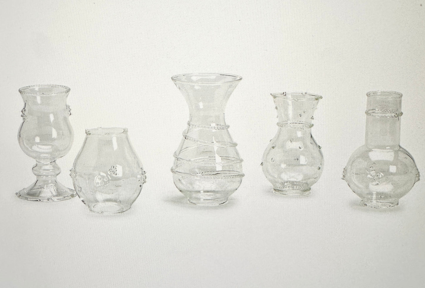 Verre Set of 5 Bud Vase - Hand-Blown Glass