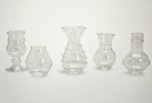 Verre Set of 5 Bud Vase - Hand-Blown Glass