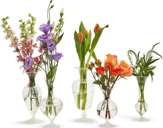 Verre  Fluted Vase - Hand-Blown Glass Twos Company