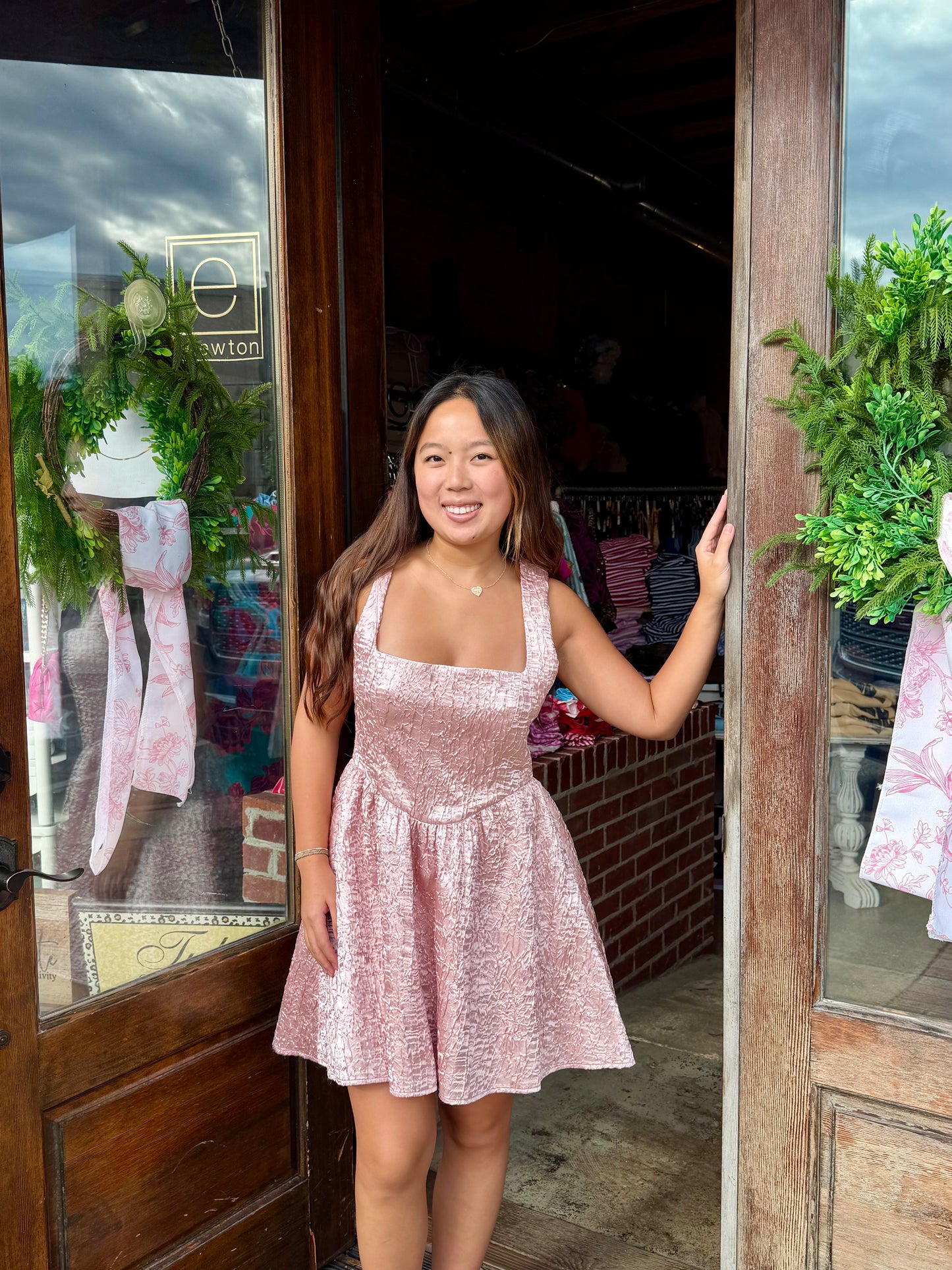 Josephine Corset Mini Dress Ballet Pink