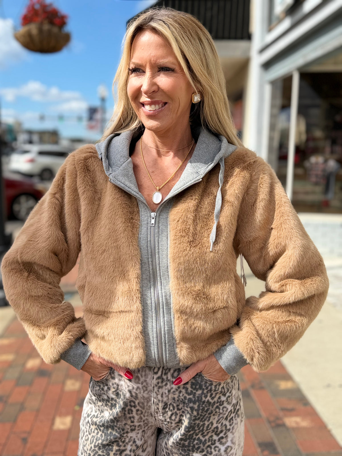 Fur & Fleece Combo Jacket