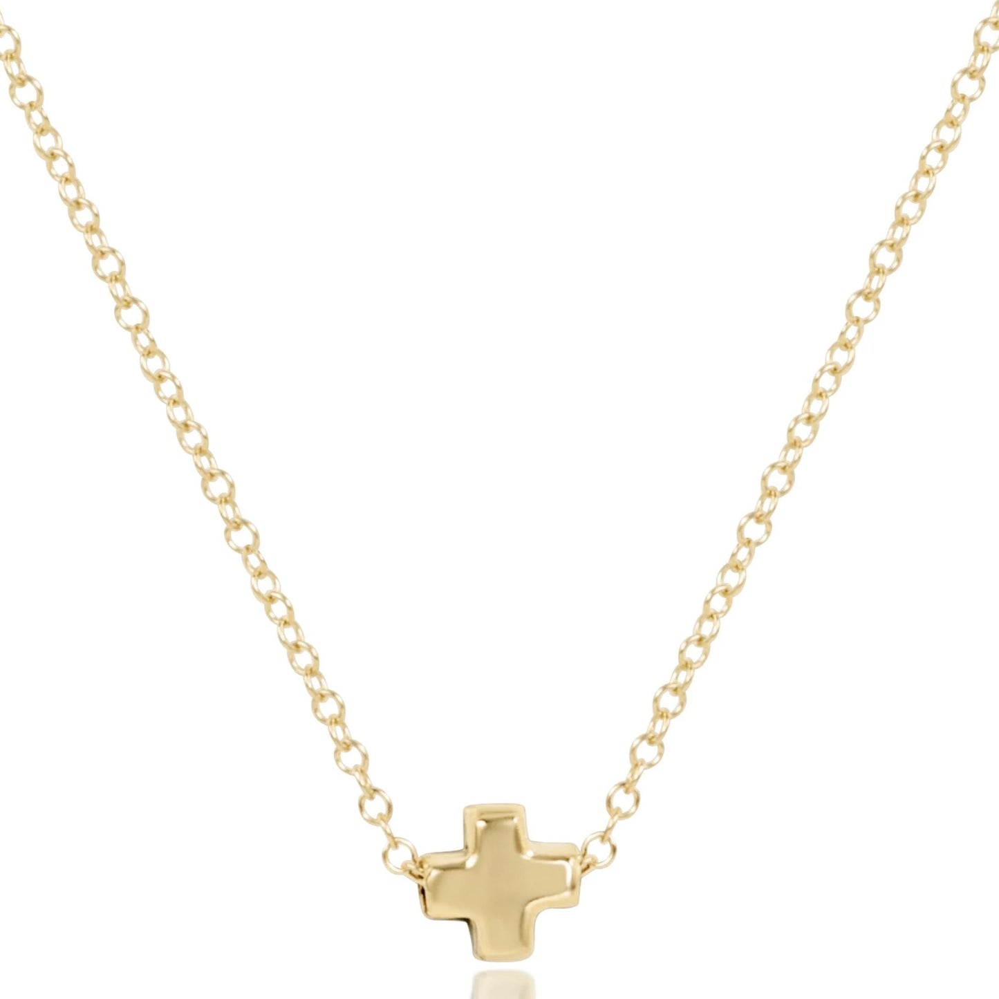 egirl 14" Necklace Gold - Signature Cross Gold