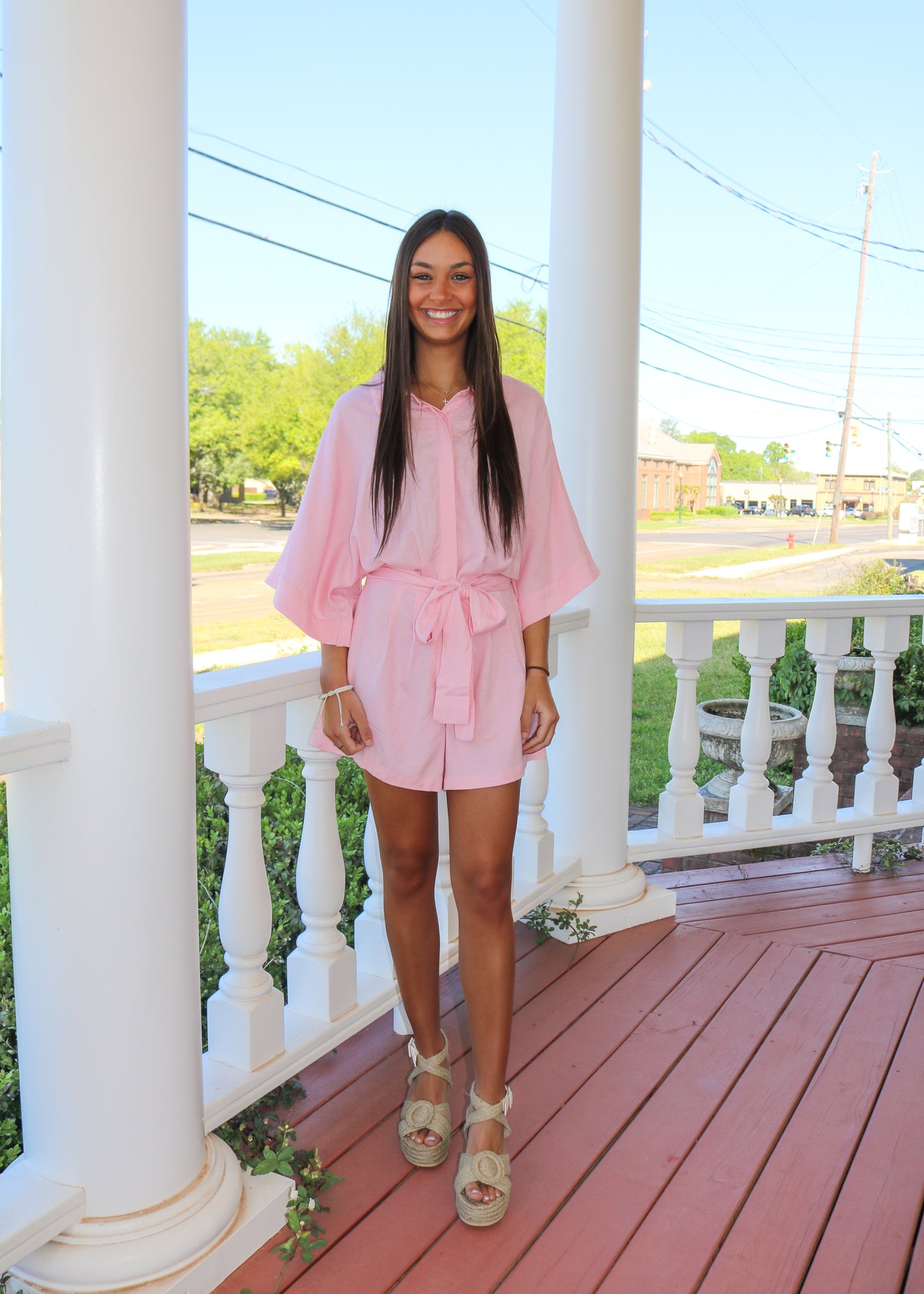 Harper Pink Romper