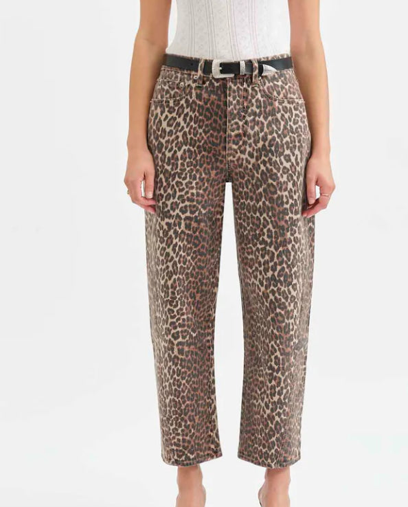 Cheatah Barrel Jeans
