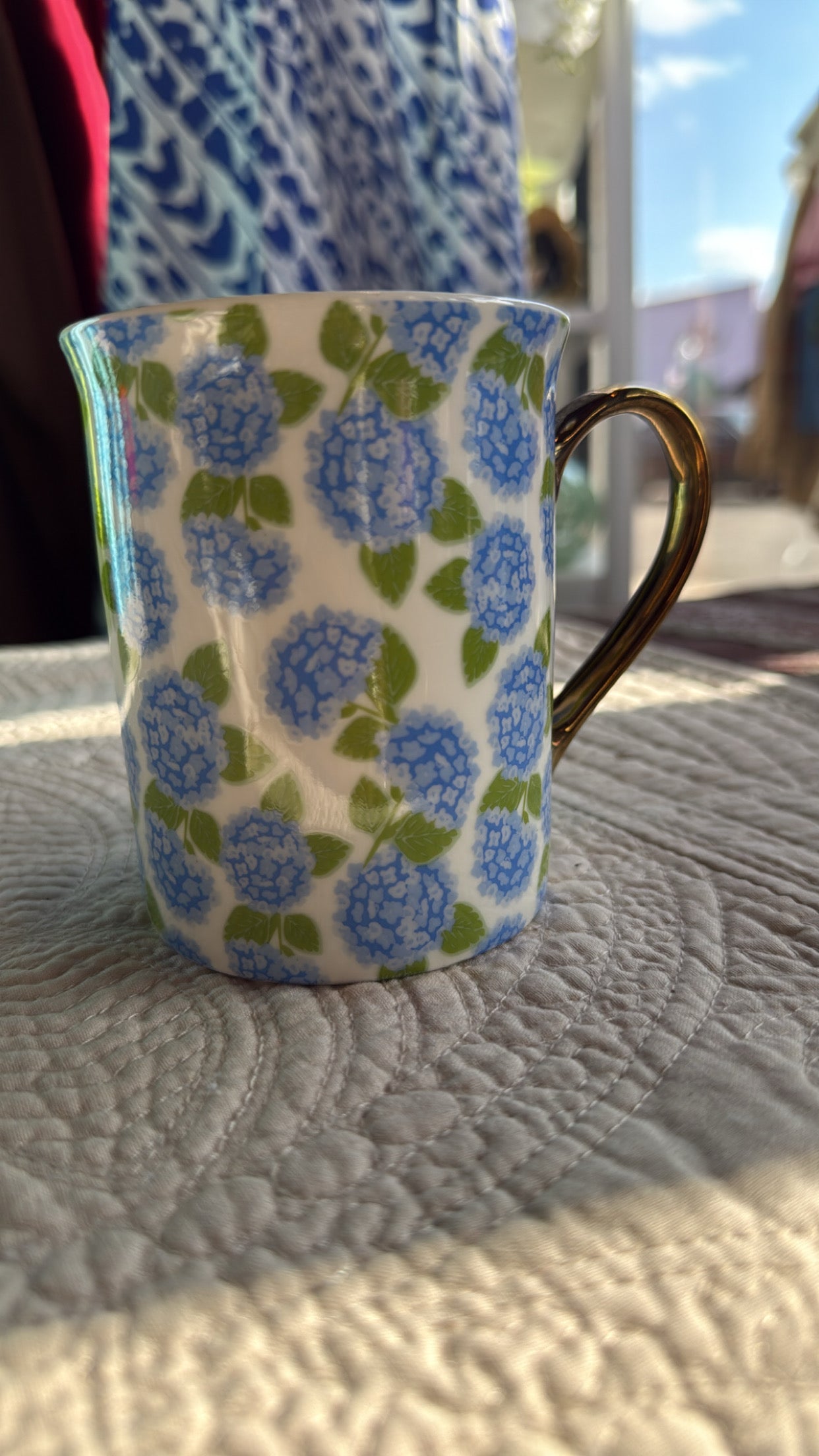 Mary Square Hydrangea Mug