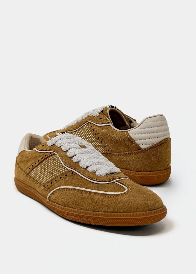 Sophie Camel Suede Sneaker