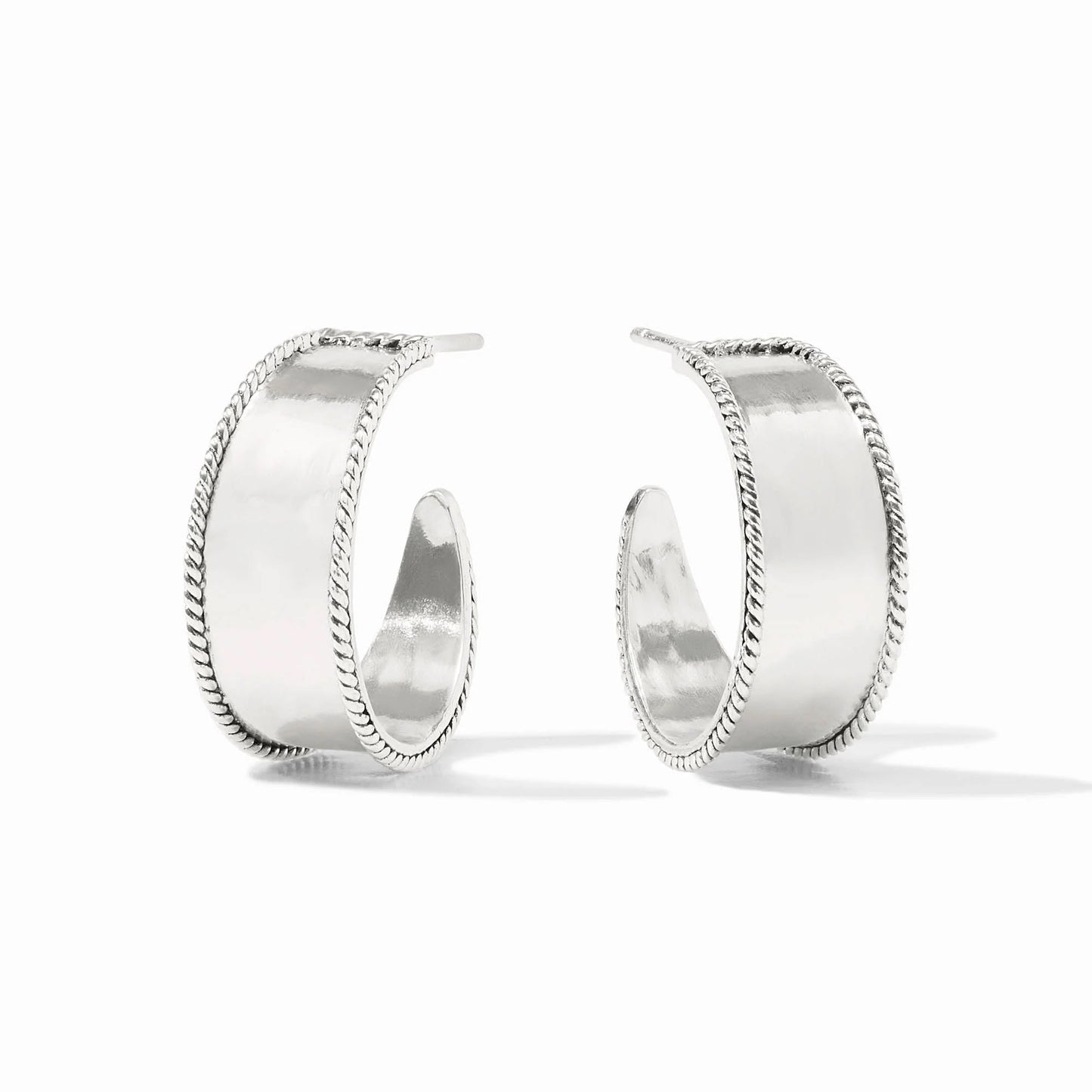 Savoy Hoop - Silver Medium