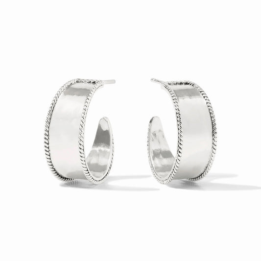 Savoy Hoop - Silver Medium