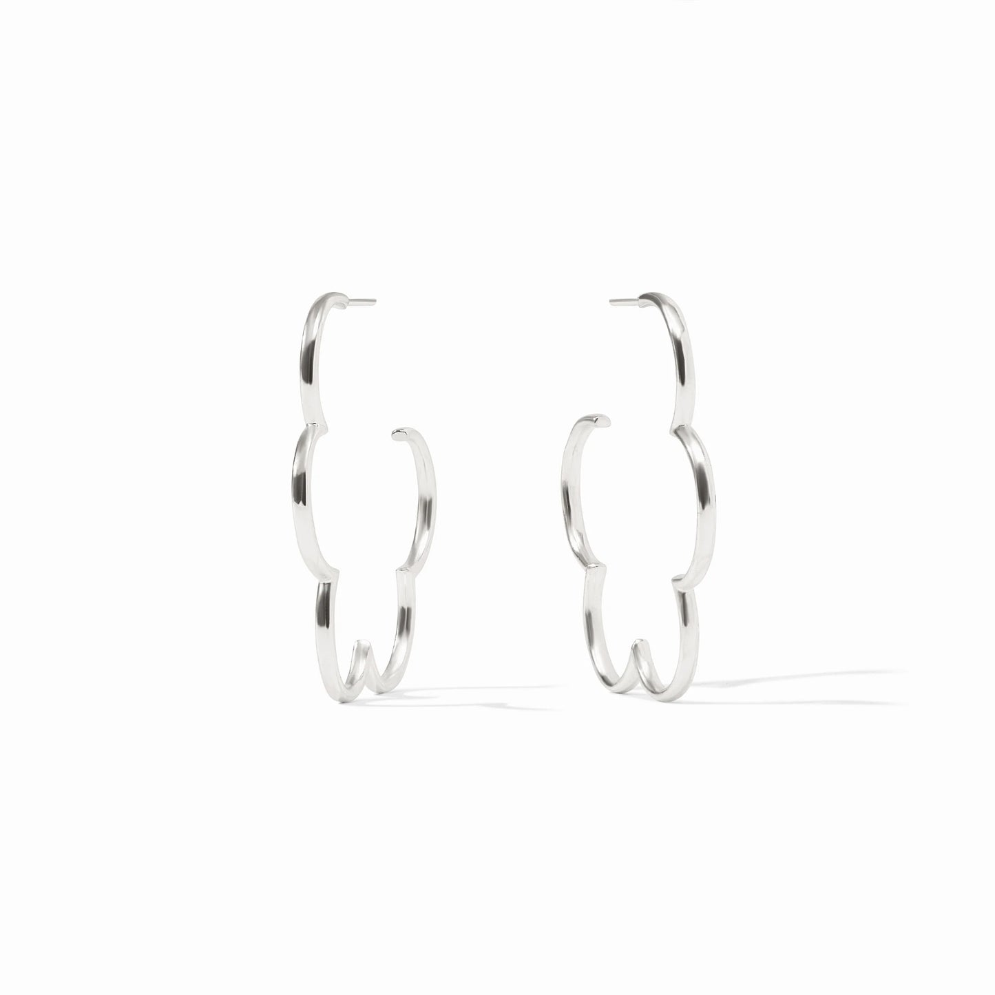 Gardenia Hoop - Silver M