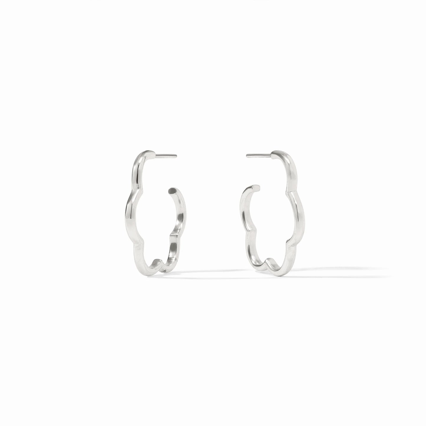 Gardenia Hoop - Silver S