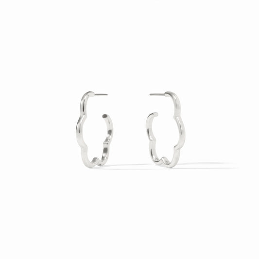 Gardenia Hoop - Silver S