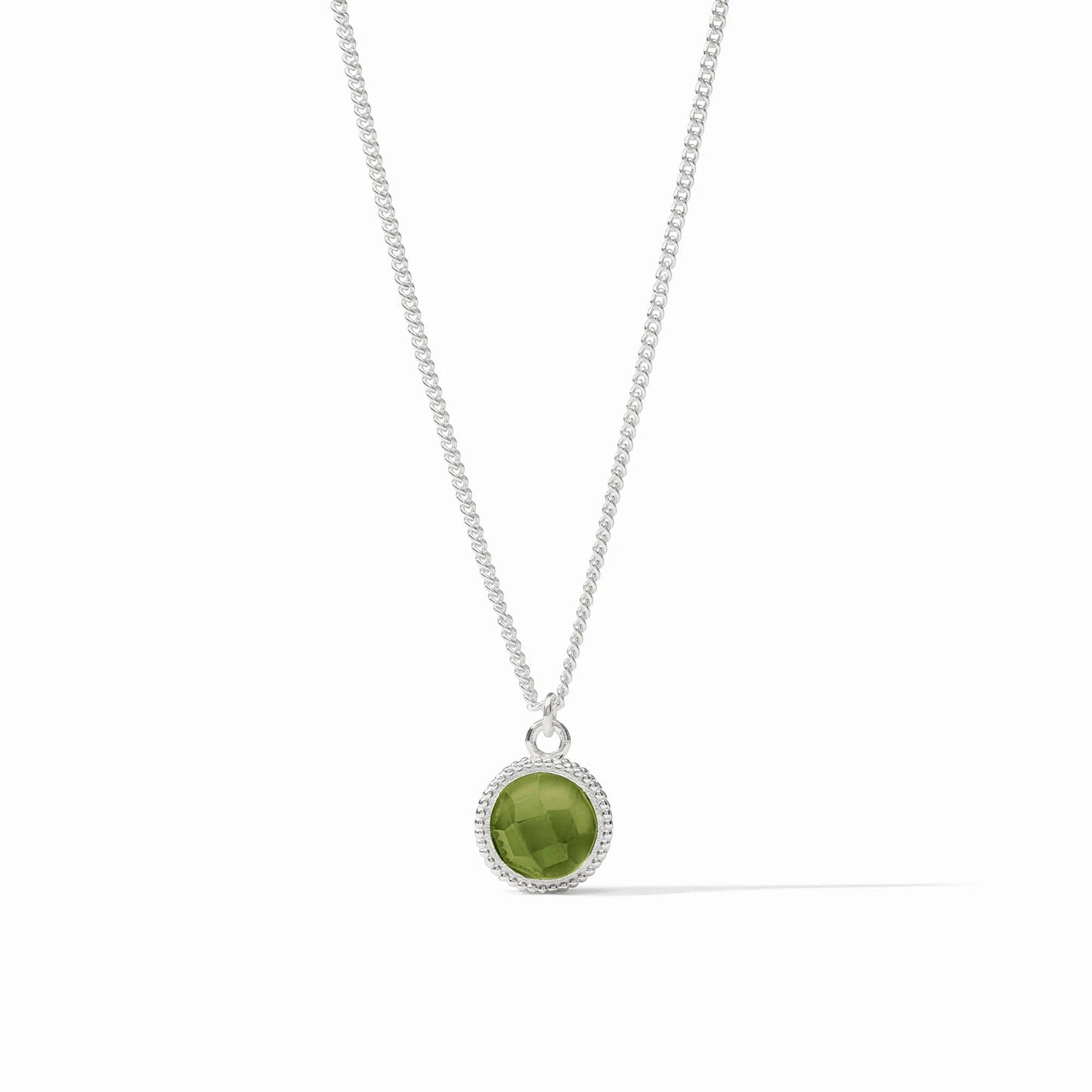 Fleur-de-Lis Solitaire Necklace - Silver