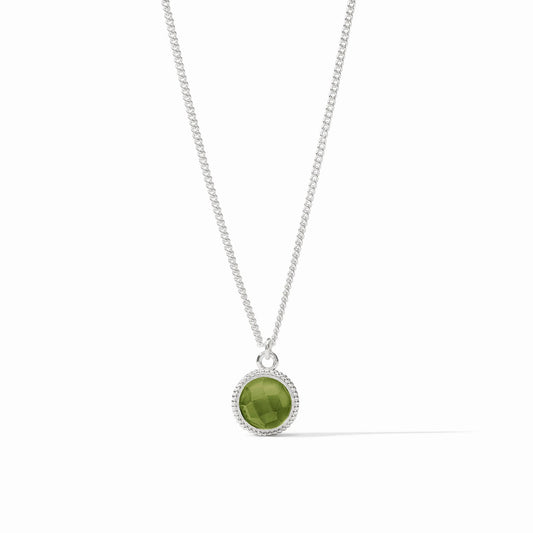 Fleur-de-Lis Solitaire Necklace - Silver