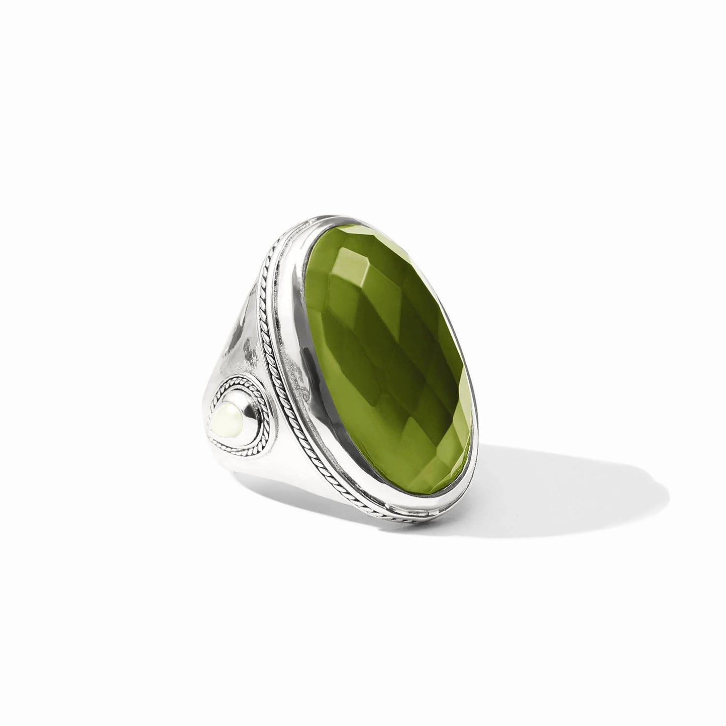 Cannes Statement Ring - Silver Iridescent