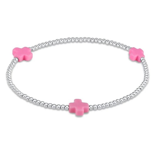 signature cross 2mm sterling bracelet