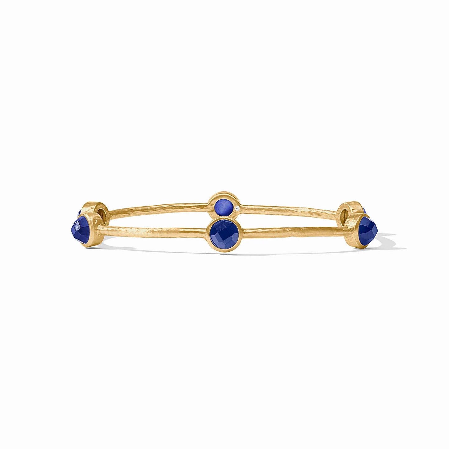 Milano Luxe Bangle Iridescent Sapphire Blue Julie Vos