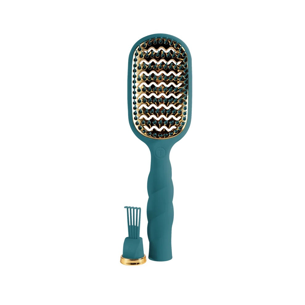 Vented Hair Brush - Teal With It