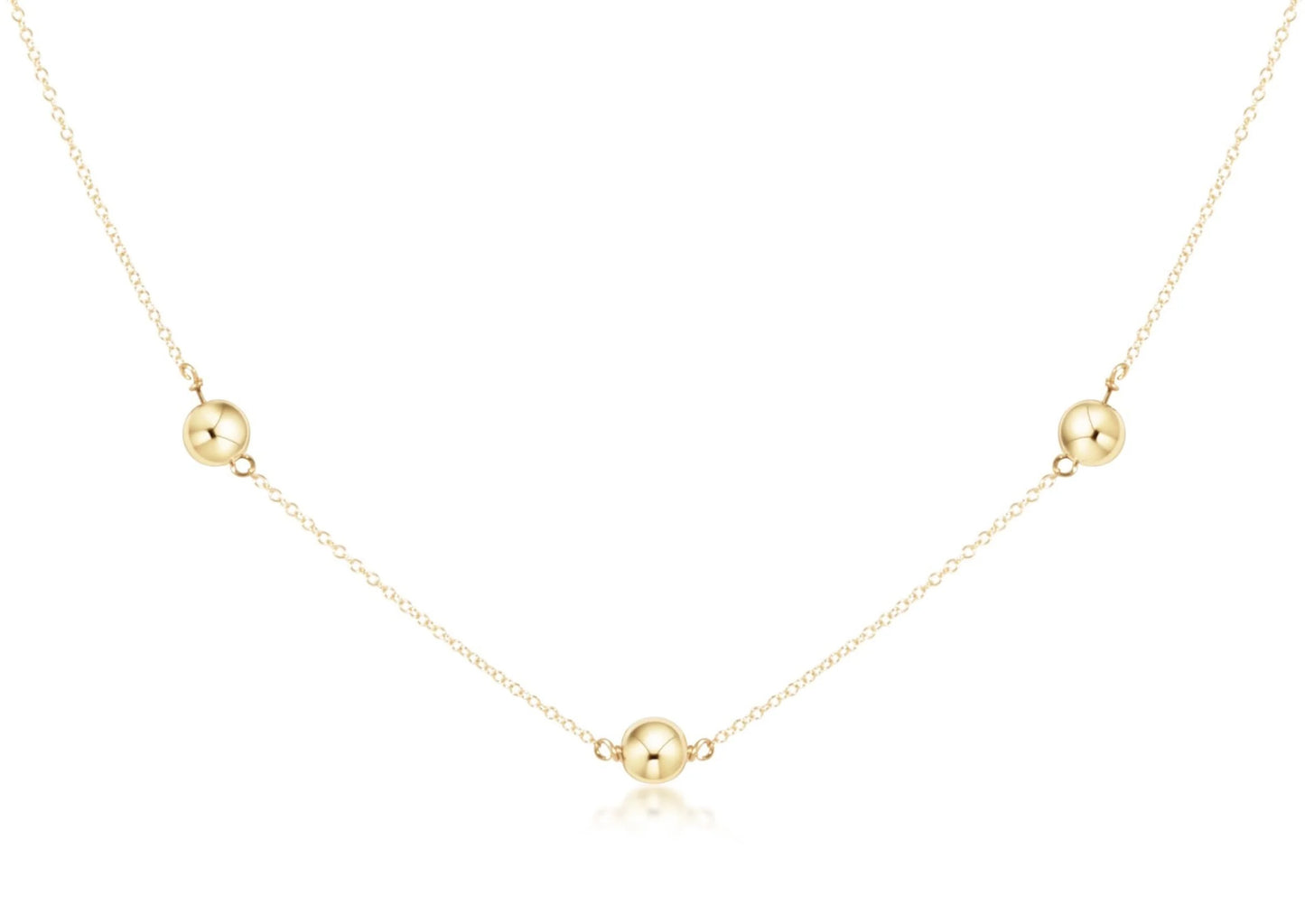 15" choker simplicity chain gold - classic gold 4mm