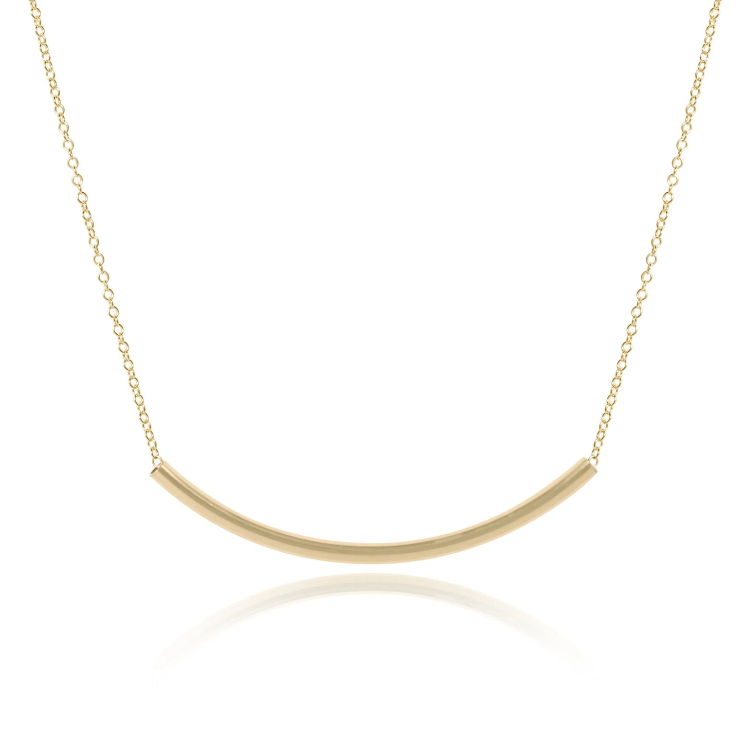 egirl 14" necklace gold - bliss bar small gold