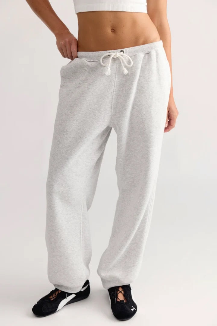 Free People Movement: Final Call Jogger-White Heather Grey
