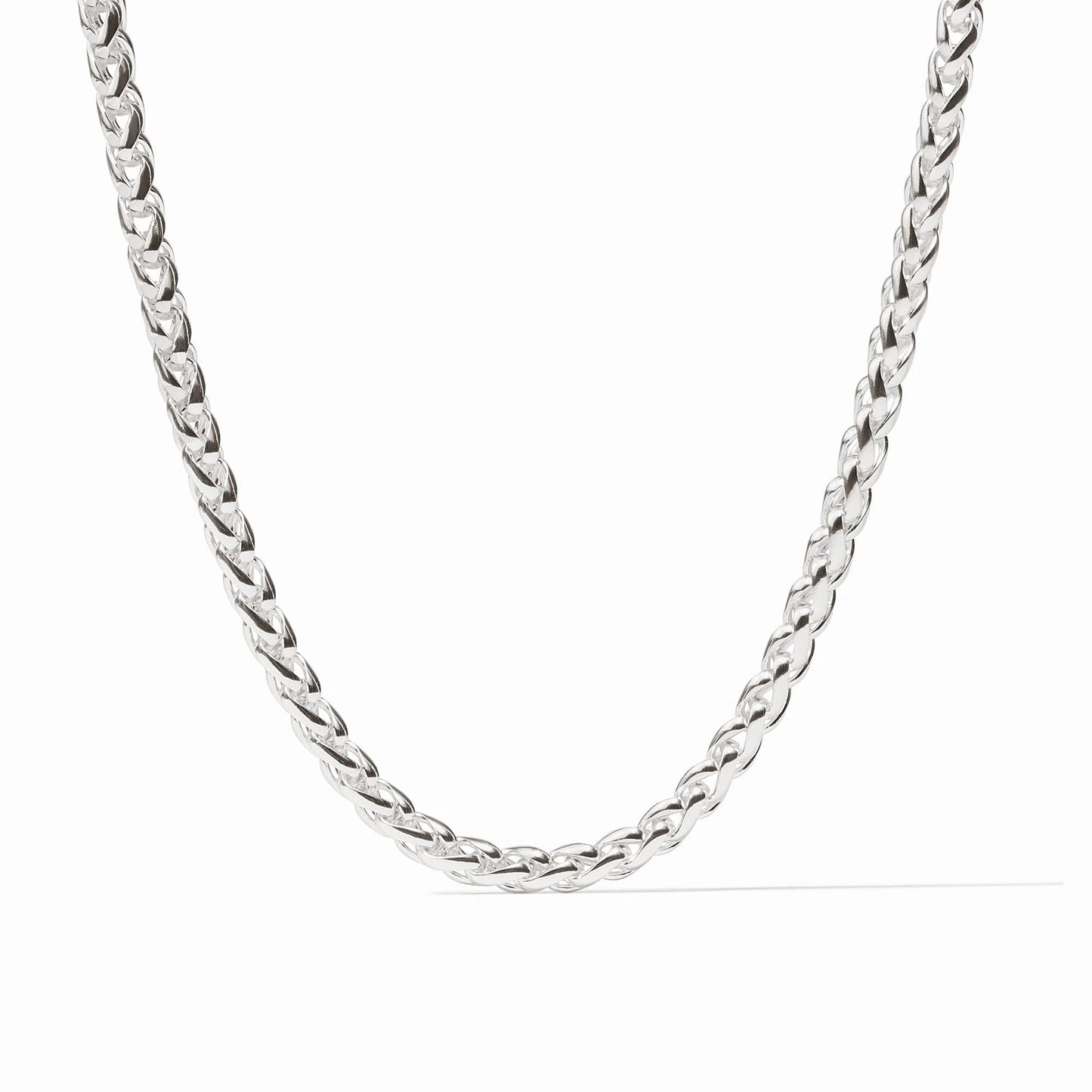 Cobblestone Link Necklace - Silver