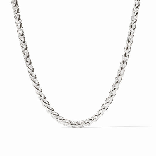 Cobblestone Link Necklace - Silver