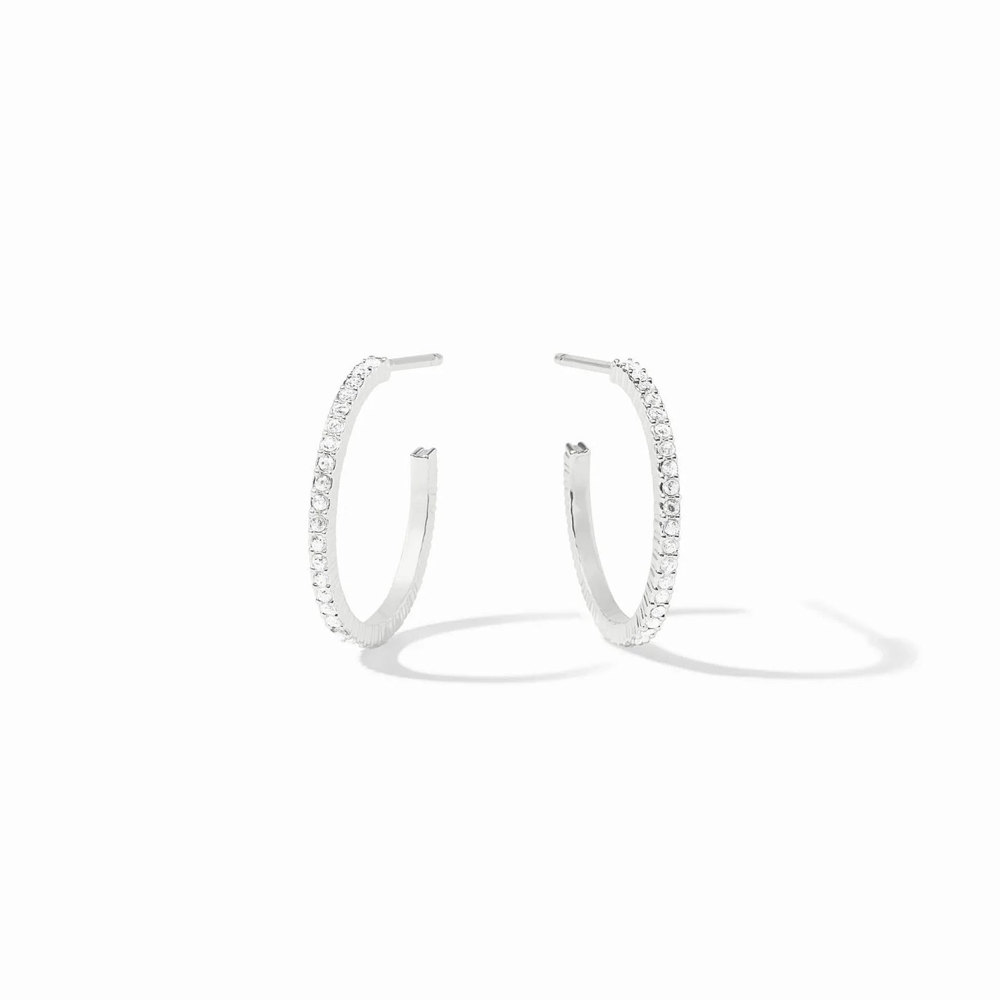 Windsor Hoop Cubic Zirconia Small - Silver