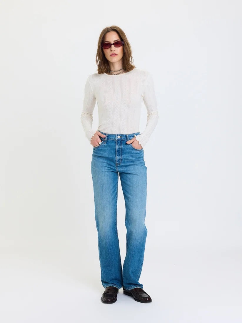 SUNDAZE HIGH RISE VINTAGE STRAIGHT IN CLOUDLINE daze