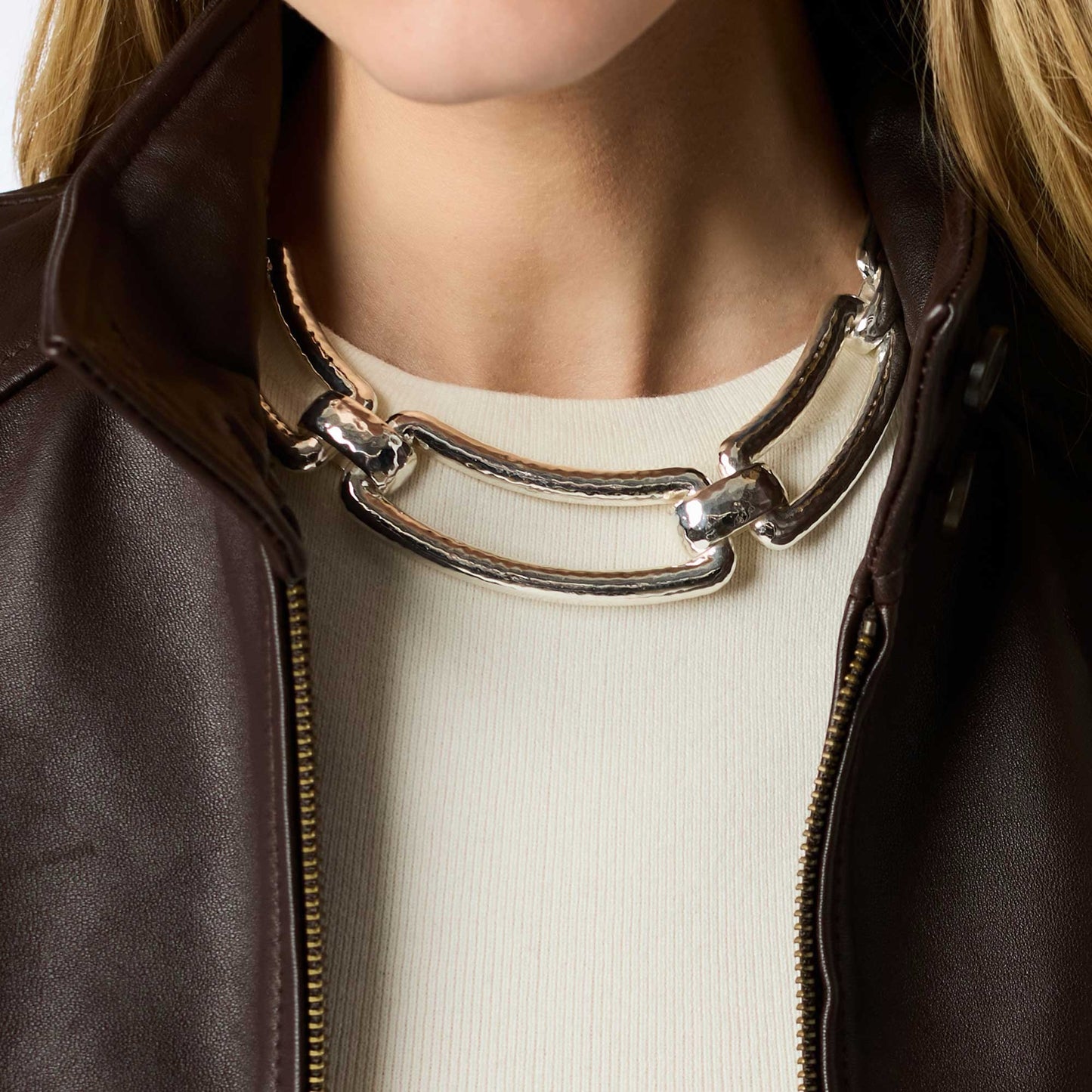 Sahara Collar Necklace - Silver
