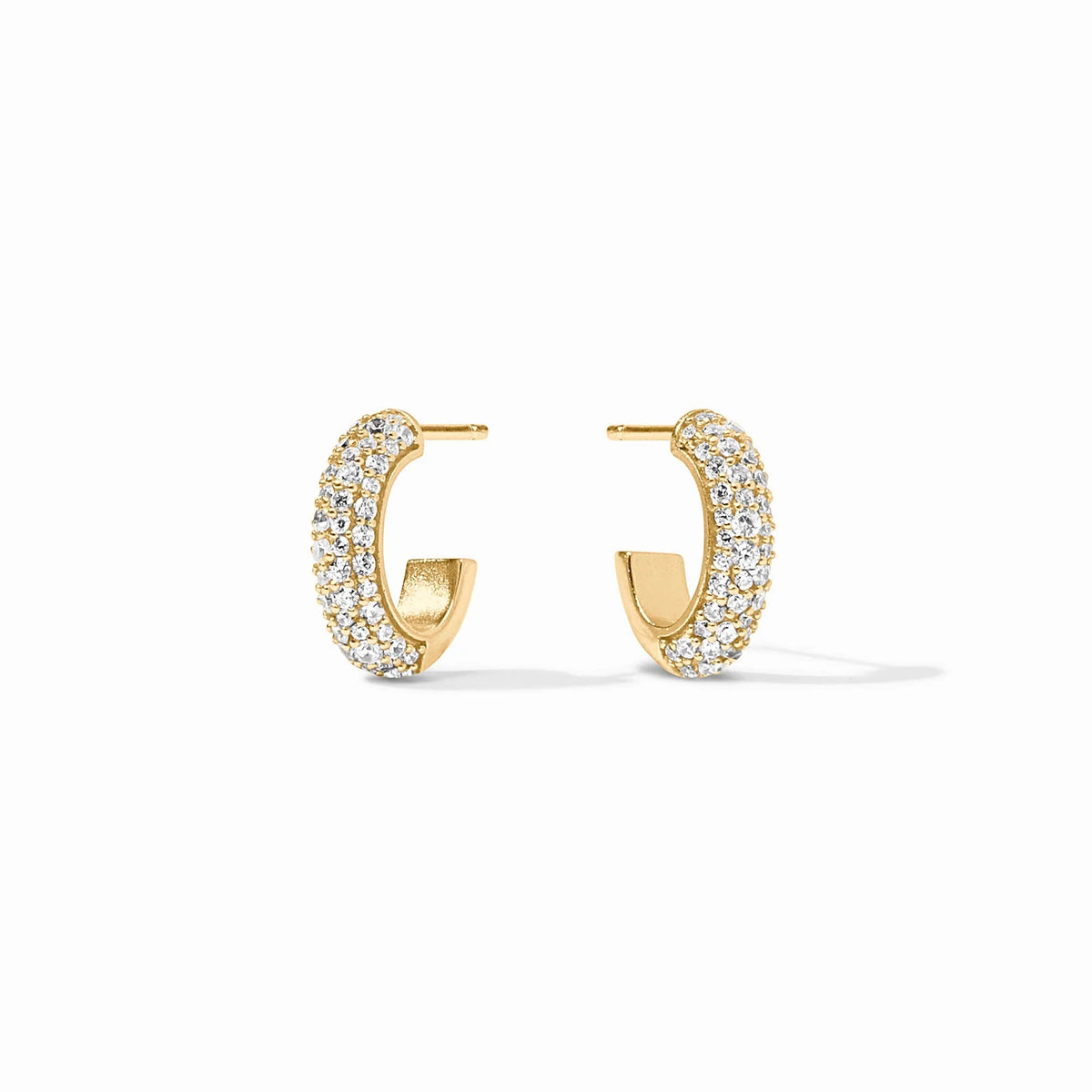 Stardust Hoop Gold Cubic Zirconia Julie Vos
