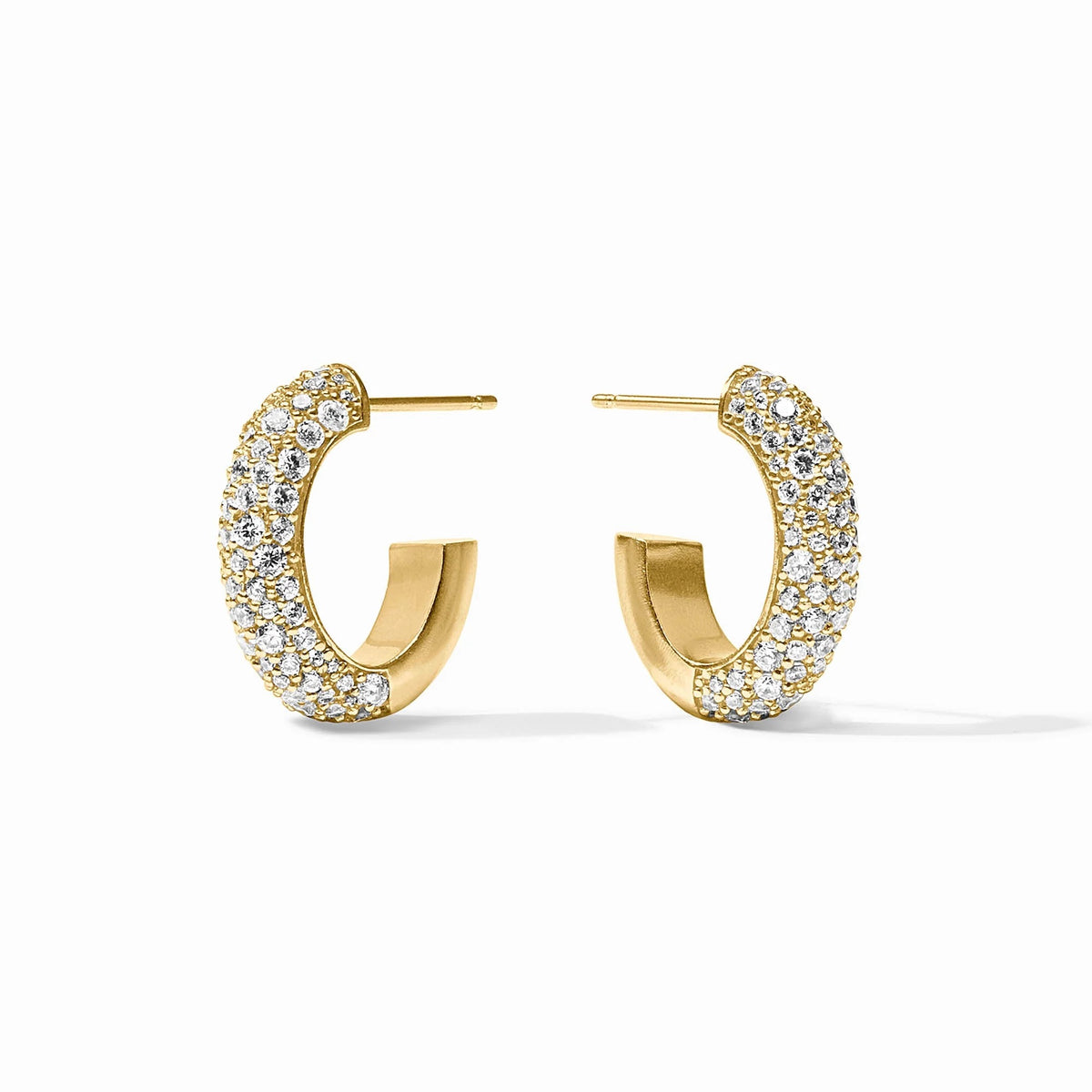 Stardust Hoop Gold Cubic Zirconia Julie Vos