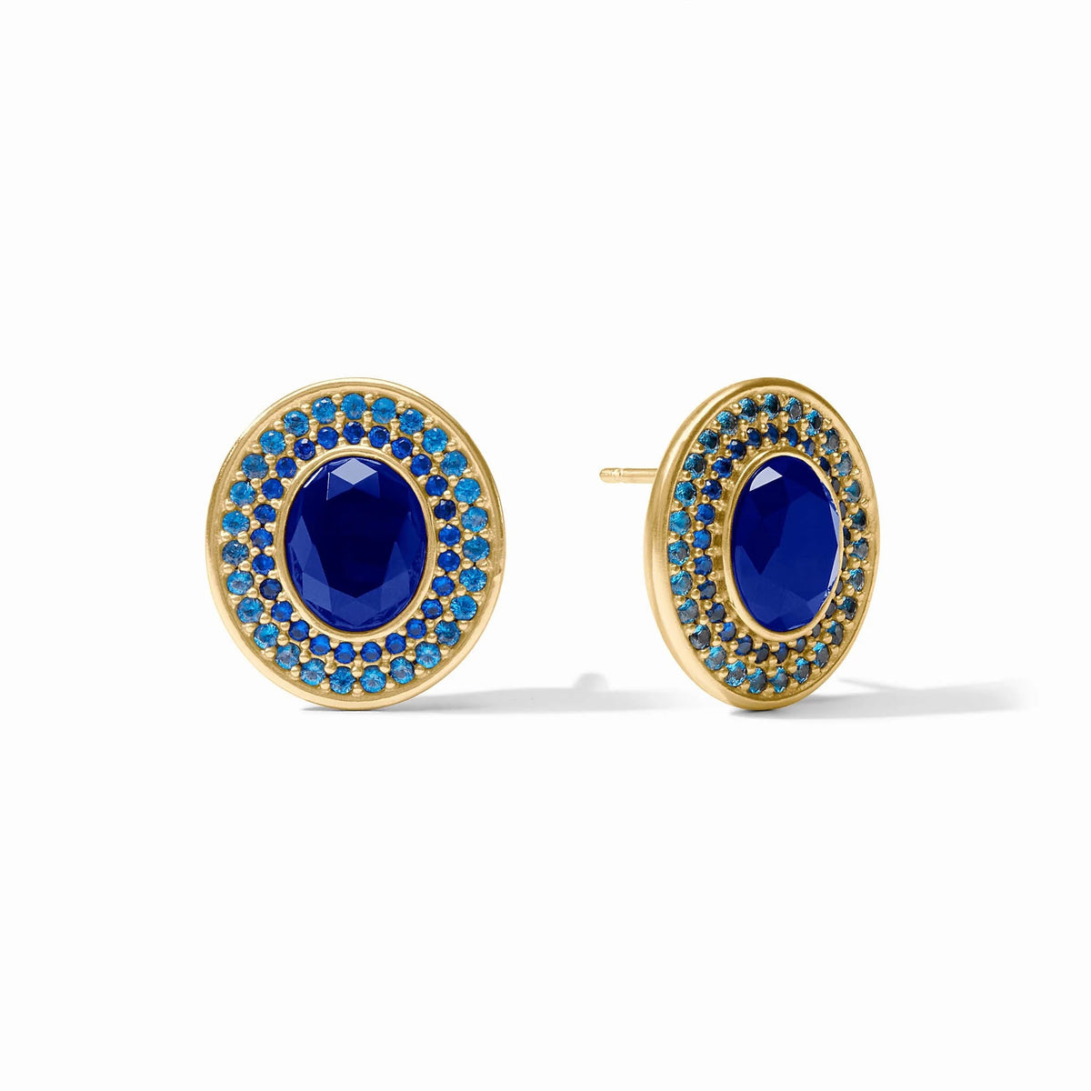 Stardust Stud Iridescent Sapphire Blue Julie Vos
