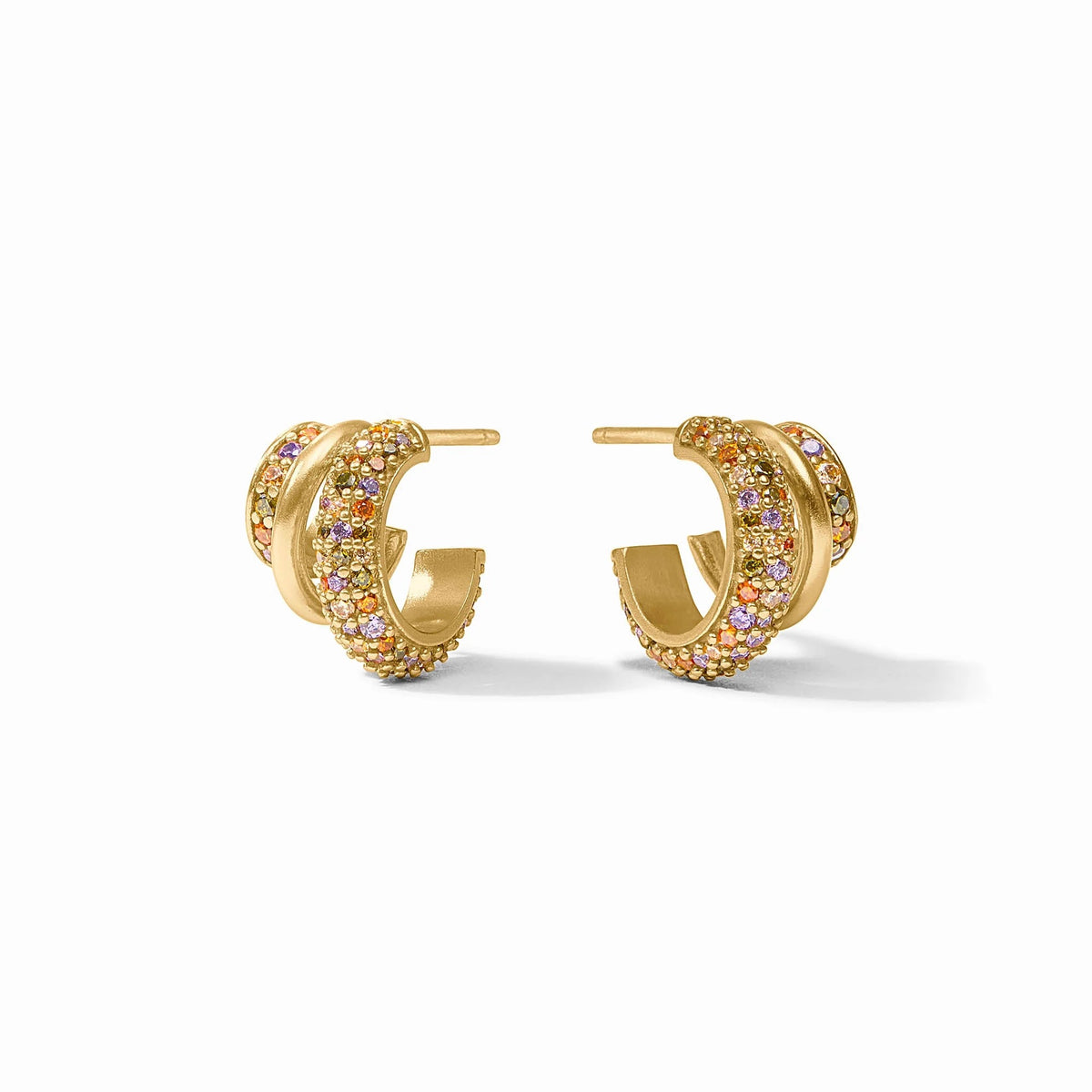 Stardust Triple Hoop Gold Julie Vos