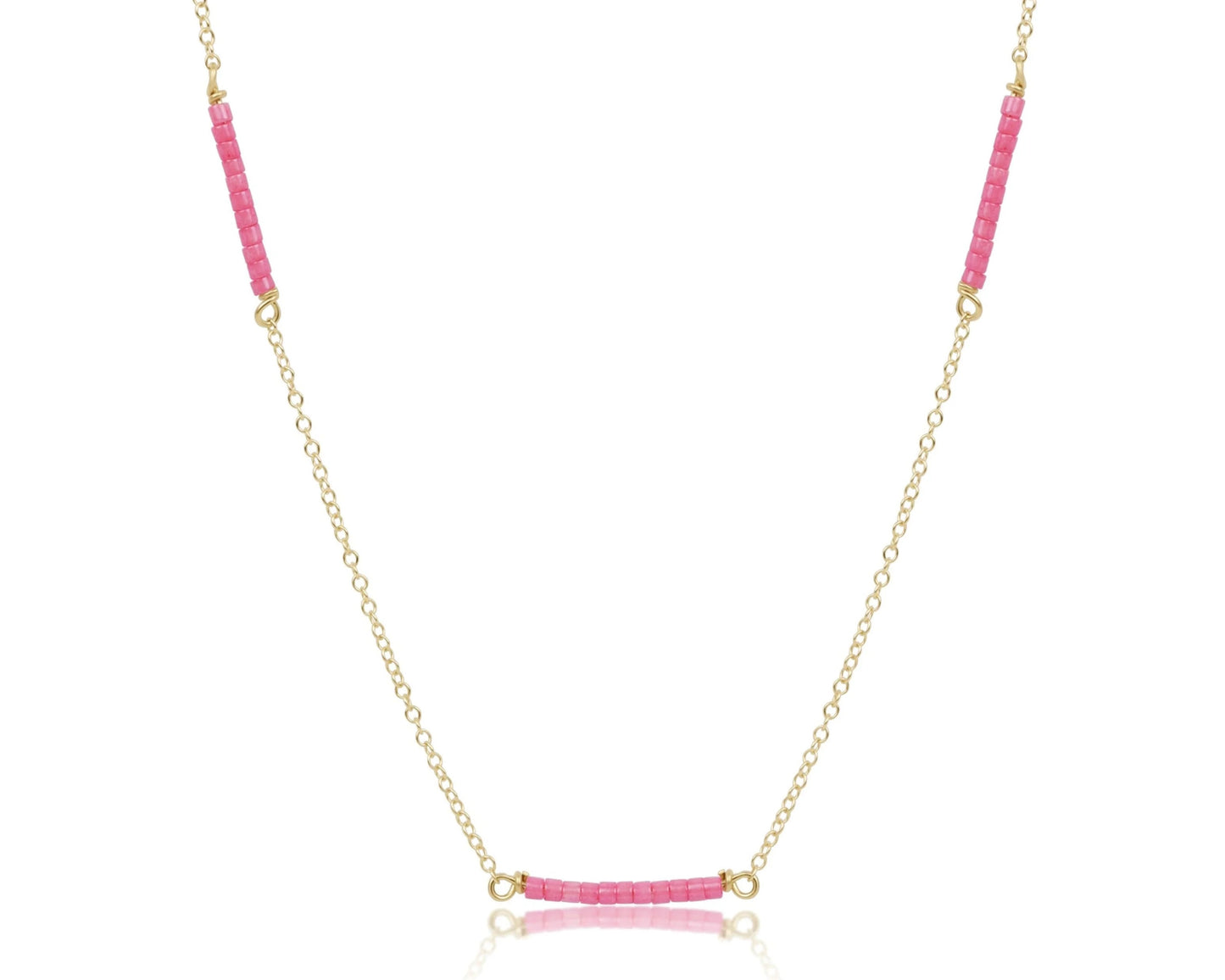 15" choker simplicity chain gold - hope bliss - bubblegum
