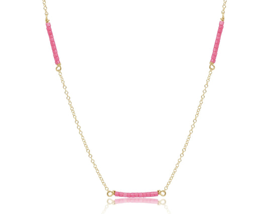15" choker simplicity chain gold - hope bliss - bubblegum