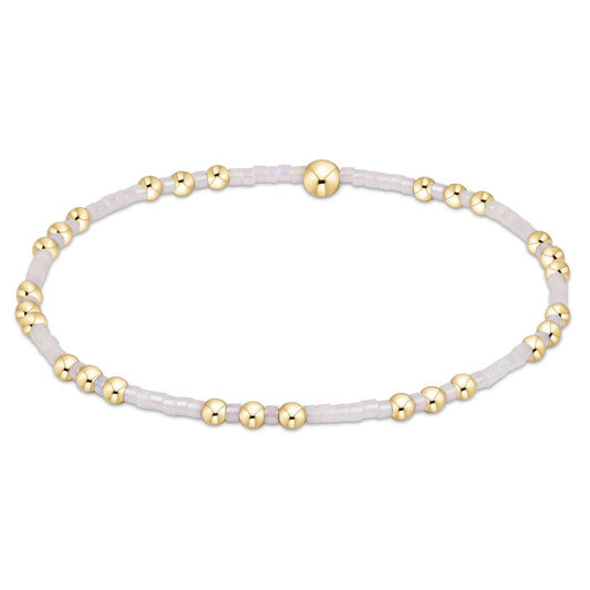 hope joy bracelet - silky white